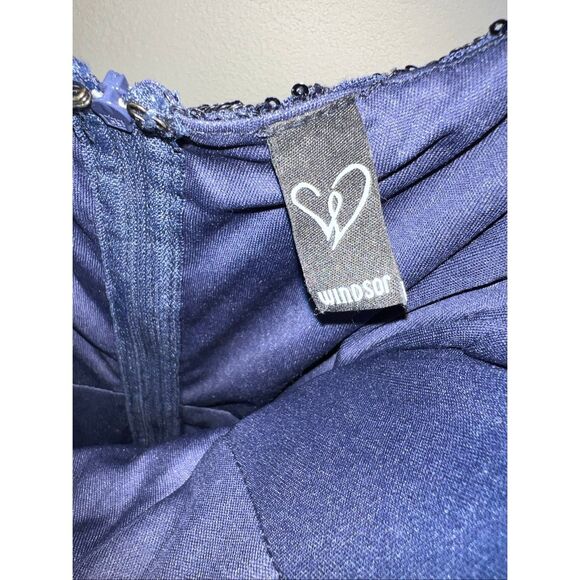 Windsor McKenzie Puff Sleeve Bodycon Sequin Mini Dress - Picture 4 of 5